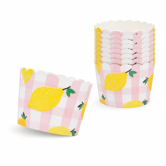 Summer Picnic Lemon Paper Treat Cups (Pack of 12)
