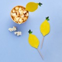 Summer Picnic Lemon Paper Picks (Pack of 12)