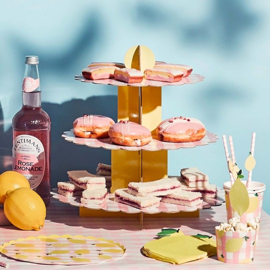 Summer Picnic Lemon Treat Stand