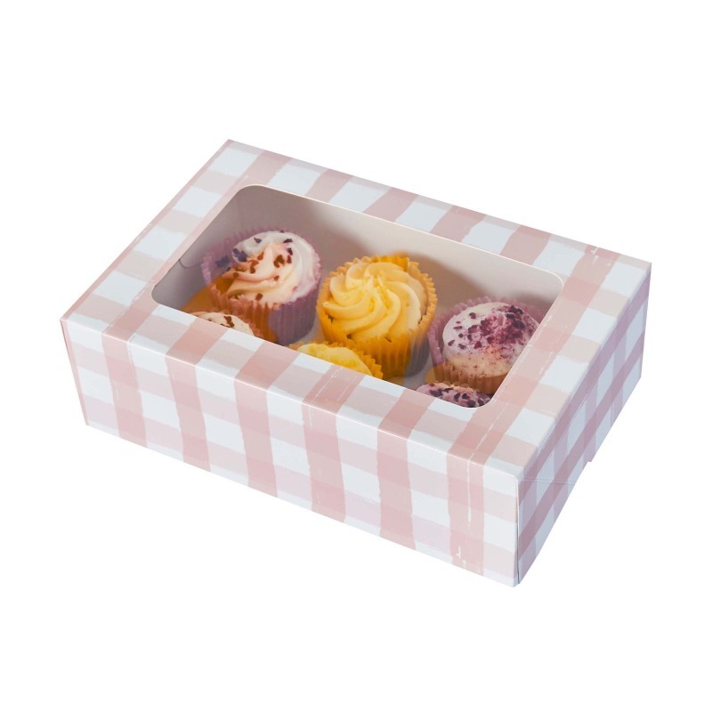 Summer Picnic Lemon 6 Piece Cupcake Box