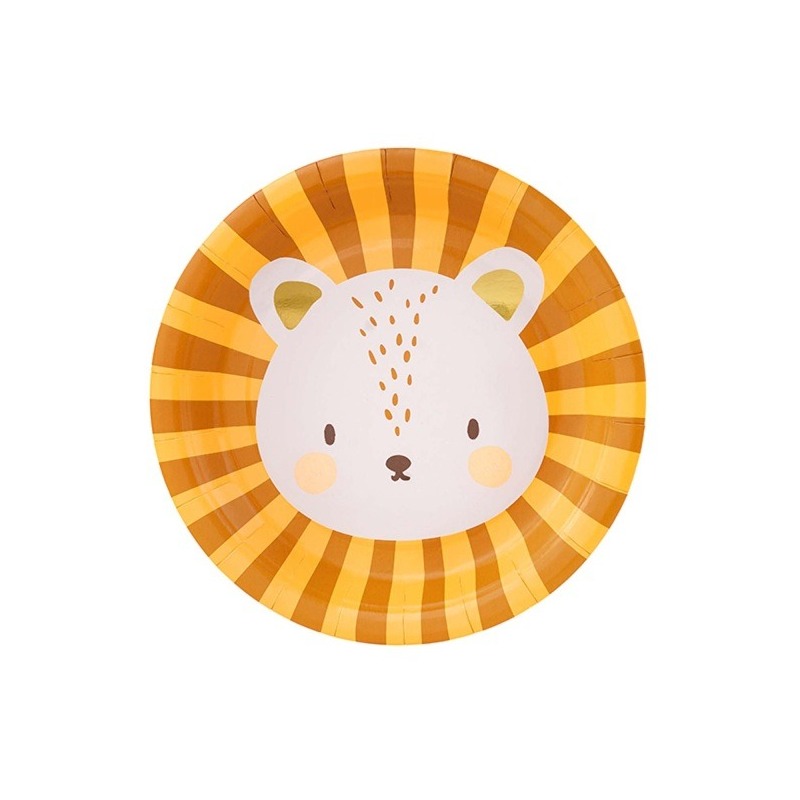 Circus Lion Large Paper Plates (Pack of 6)