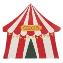 Circus Party Tent Shaped Paper Napkins (Pack of 16)