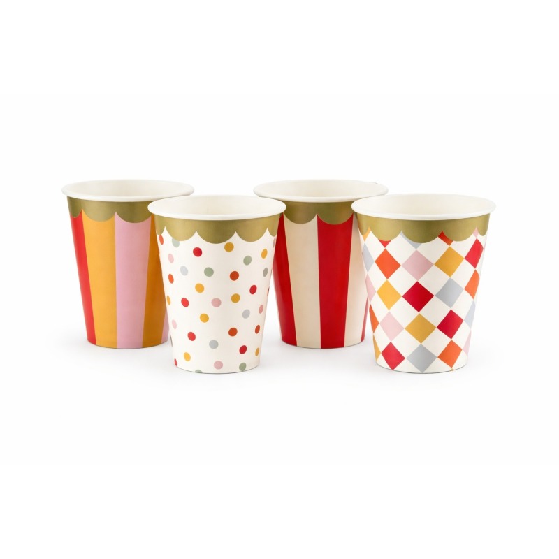 Circus Party Paper Cups (Pack of 8) | Circus Party Supplies