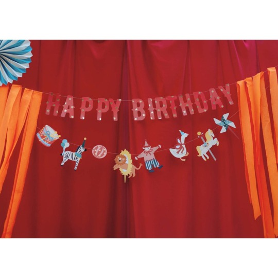 Circus Happy Birthday Banner 2.75m