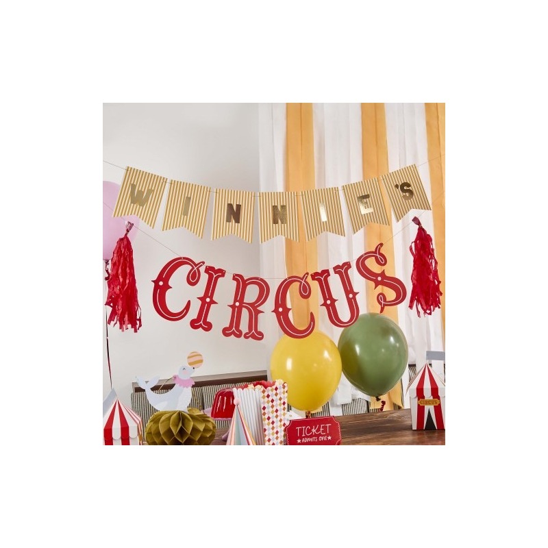 Circus Customisable Card Banner (Set of 2)