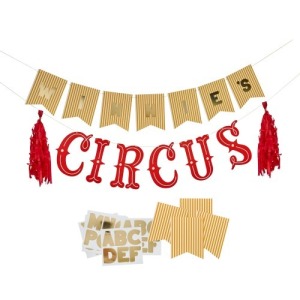 Circus Customisable Card Banner (Set of 2)