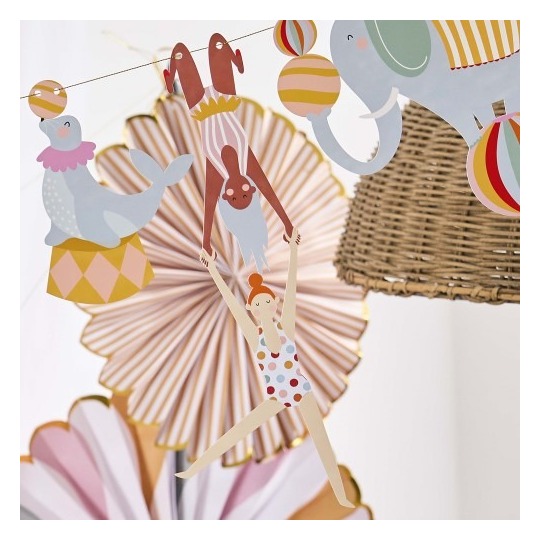 Circus Party Garland Banner