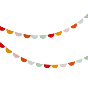 Circus Party Scallop Garland Banner 4m
