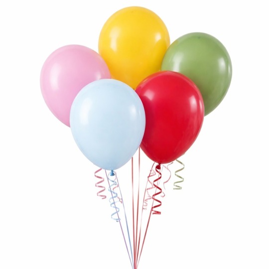 Circus Party Rainbow Latex Balloons (Pack of 5)