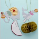 Circus Party Honeycomb Decorations (Pack of 2)