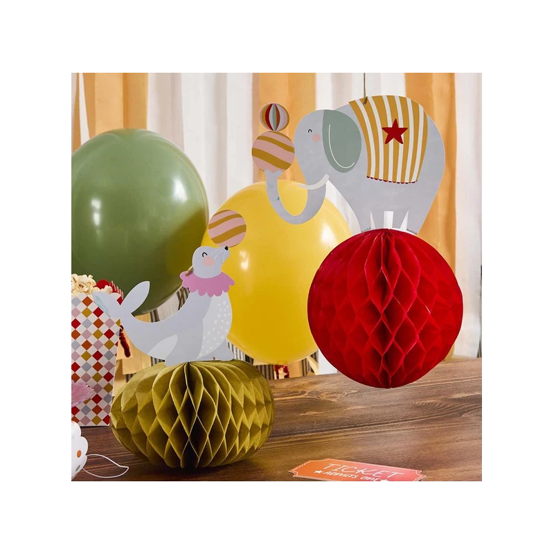 Circus Party Honeycomb Decorations (Pack of 2)