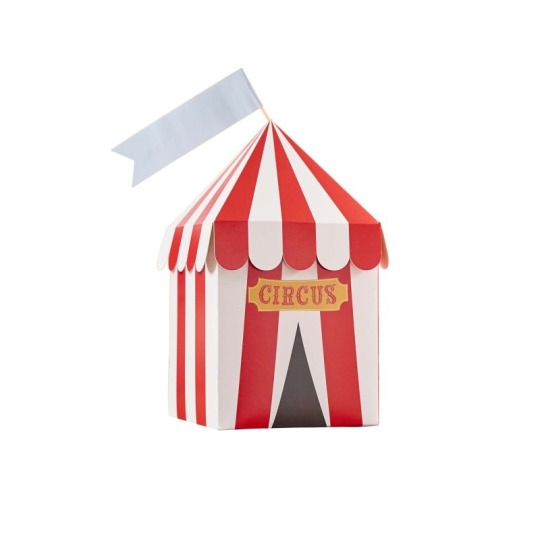 Circus Party Customisable Favour Boxes (Pack of 4)