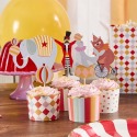 Circus Party Toppers & Treat Cups (Pack of 12)