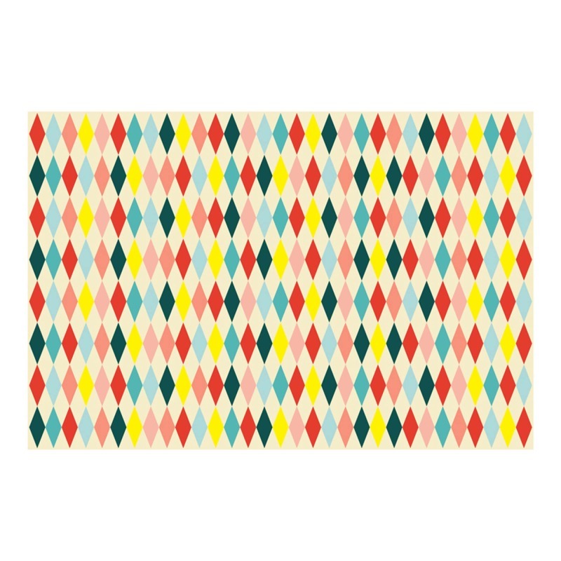 Circus Paper Table Cover Diamond Print