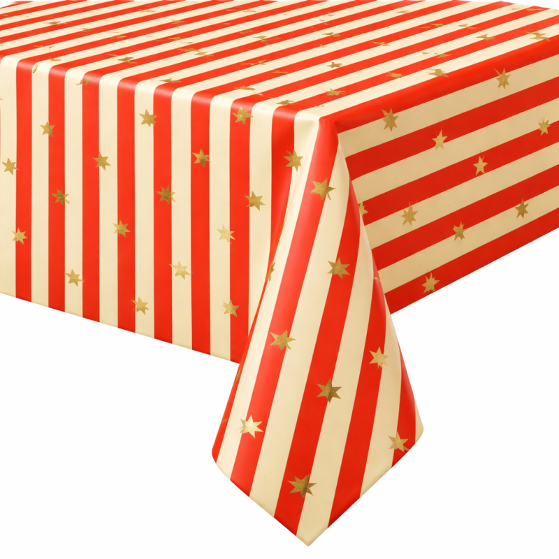 Circus Party Stars & Stripes Paper Tablecover
