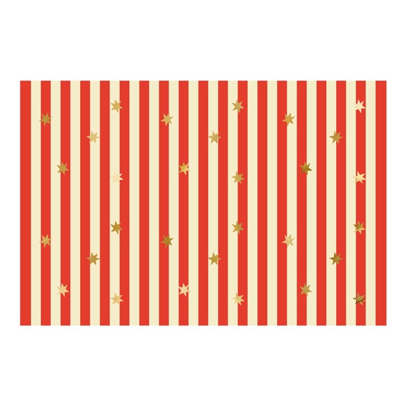 Circus Party Stars & Stripes Paper Tablecover
