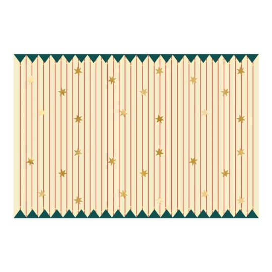 Circus Party Thin Stripes Paper Tablecover
