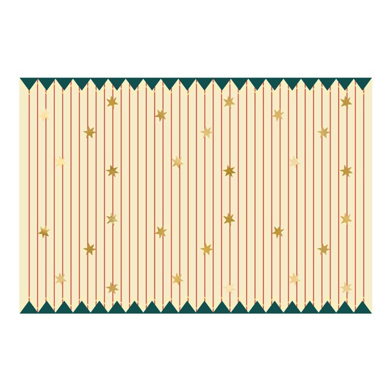 Circus Party Thin Stripes Paper Tablecover