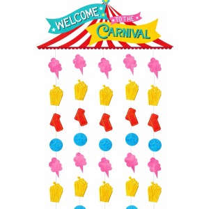 Welcome To The Carnival Door Curtain