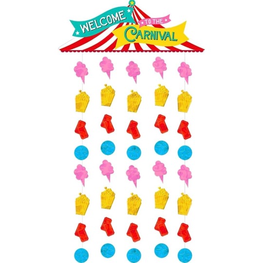 Welcome To The Carnival Door Curtain