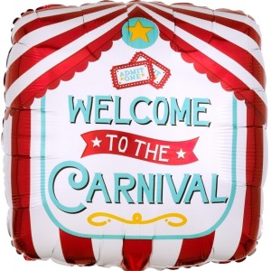 45cm Welcome To The Carnival Foil Balloon