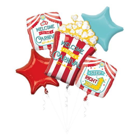 Welcome To The Carnival Balloon Bouquet (Set of 5)