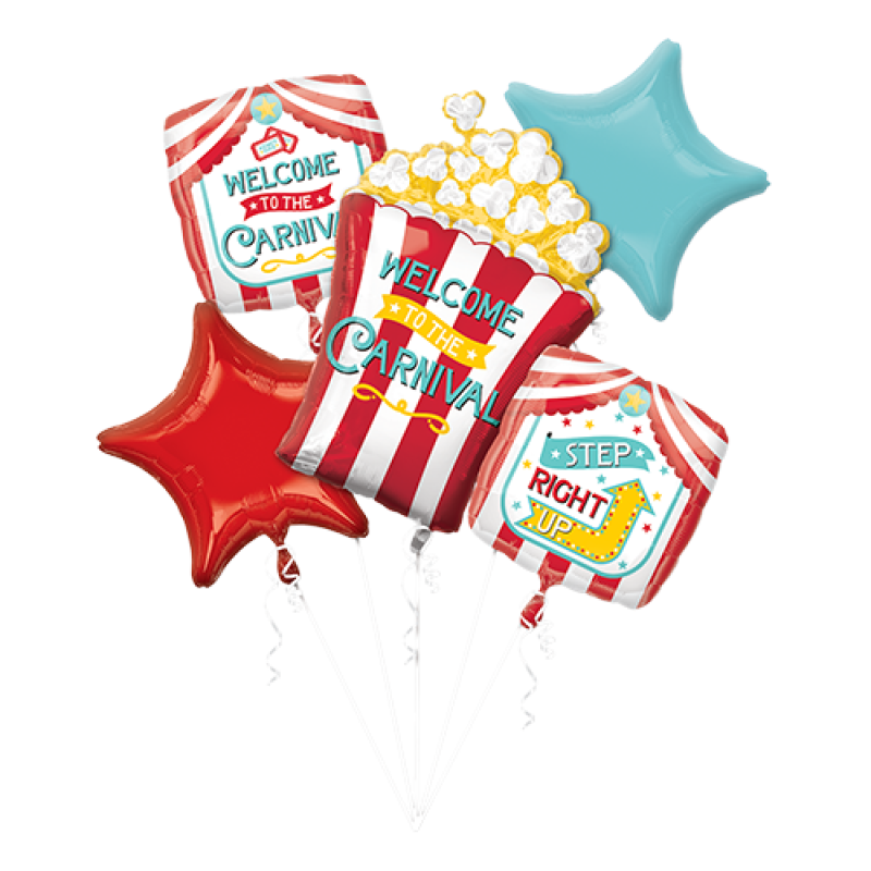 Welcome To The Carnival Balloon Bouquet (Set of 5)