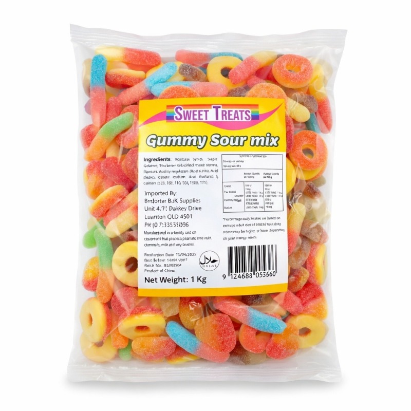 Sour Mix Lollies (1kg)