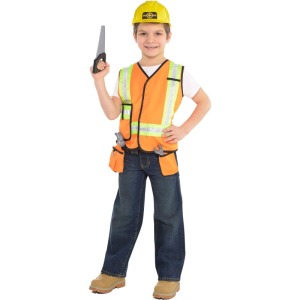 Kids Construction Worker Costume Kit 4-6 Years