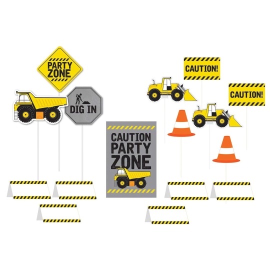 Construction Buffet Decorating Kit (Set of 16)