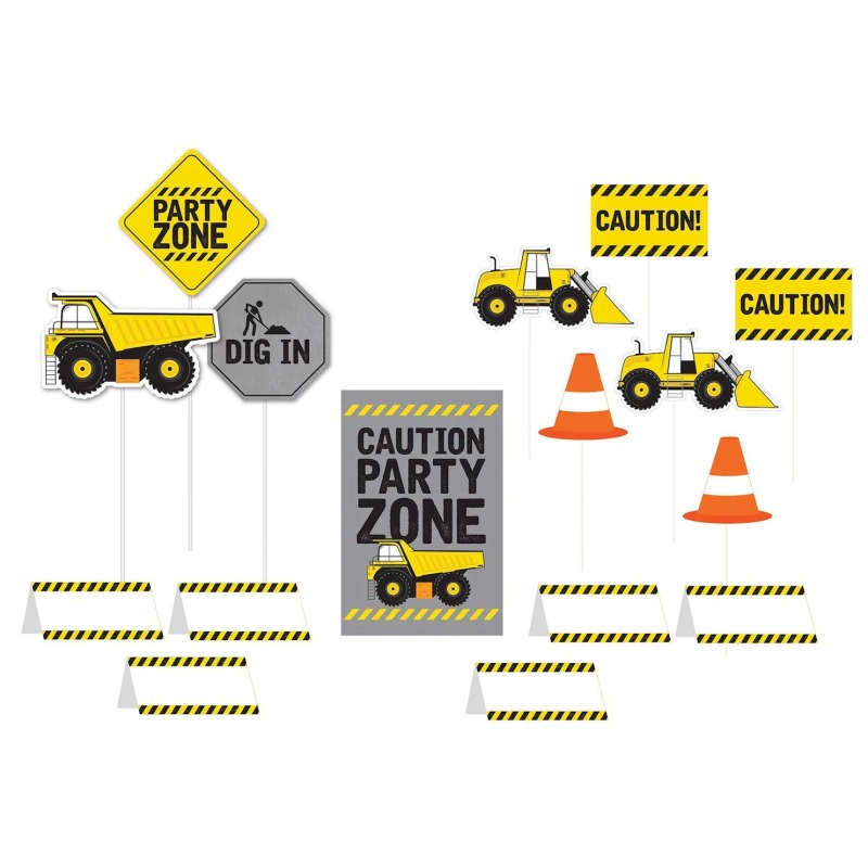 Construction Buffet Decorating Kit (Set of 16)