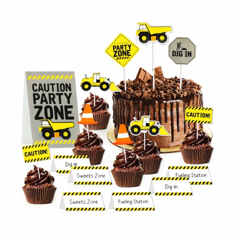 Construction Buffet Decorating Kit (Set of 16)