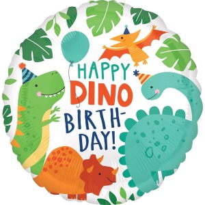 45cm Dino-Mite Birthday Foil Balloon