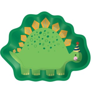Dino-Mite Dinosaur Shaped Paper Plates (Pack of 8)