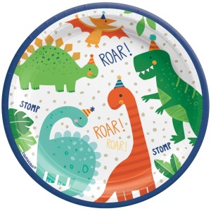 Dino-Mite Small Paper Plates (Pack of 8)