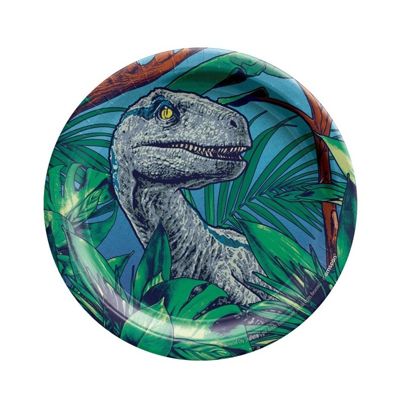 Jurassic World Small Paper Plates (Pack of 8)