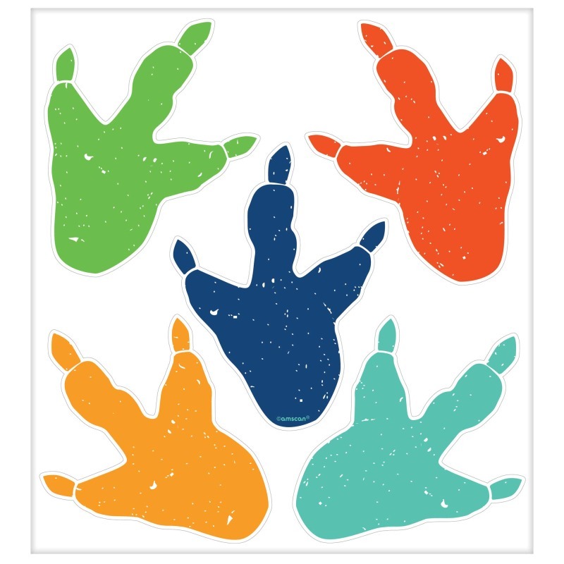 Vinyl Dino-Mite Footprint Decals (Pack of 10)