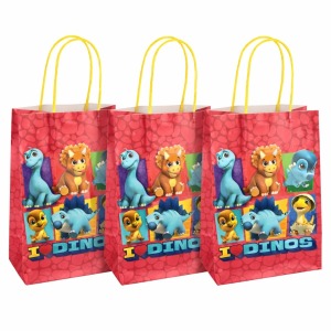 Dino Ranch Paper Favour Bags (Pack of 8)