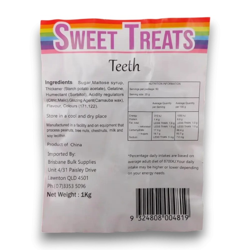 False Teeth Lollies (1kg)