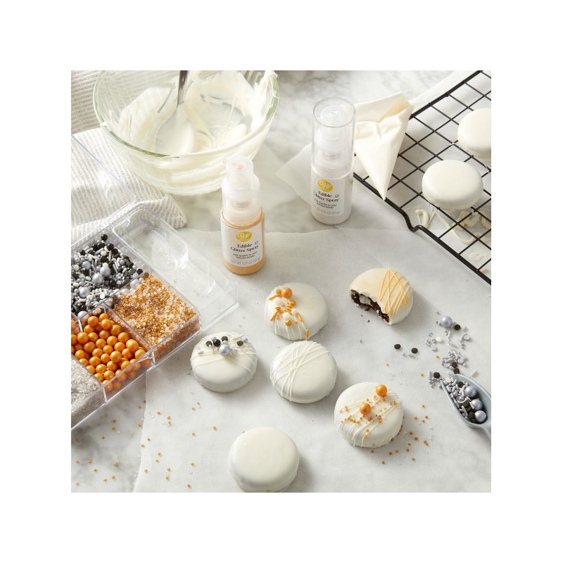 Wilton Metallic Silver Edible Glitter Spray