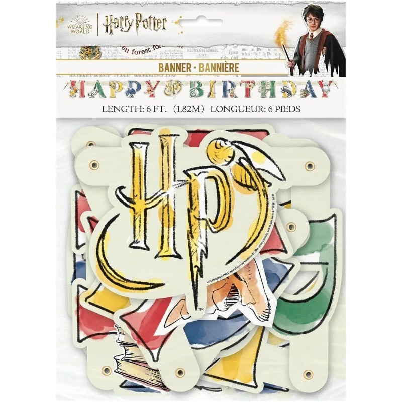 Harry Potter Birthday Banner 1.8m | Harry Potter Party Supplies
