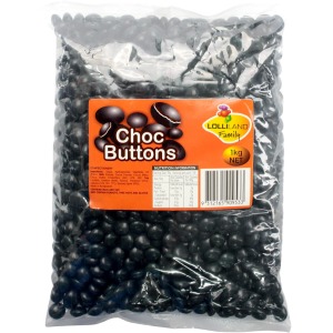 Black Chocolate Buttons (1kg)