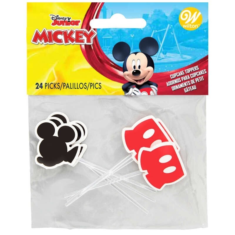 Mickey Mouse Cupcake Picks (Pack of 24) | Mickey Mouse Party Supplies