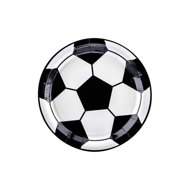 Soccer Small Paper Plates (Pack of 6)