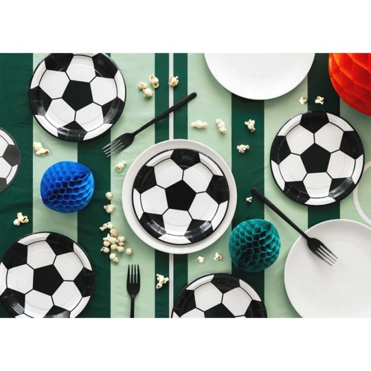 Soccer Small Paper Plates (Pack of 6)