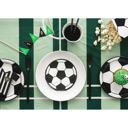 Soccer Shaped Small Paper Napkins (Pack of 20)