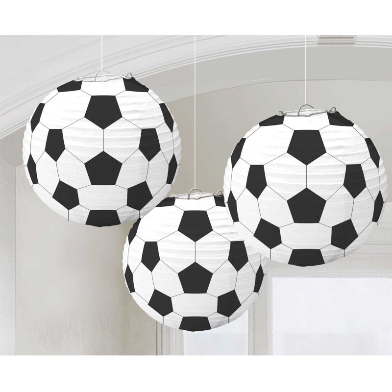 Soccer Ball Paper Lanterns (Pack of 3)