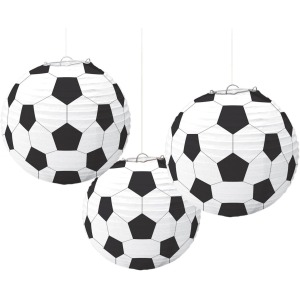 Soccer Ball Paper Lanterns (Pack of 3)