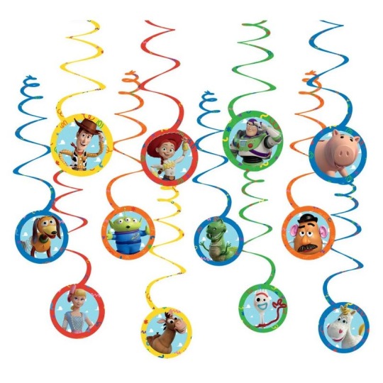 Toy Story 5 Swirl Decorations (Pack of 12)