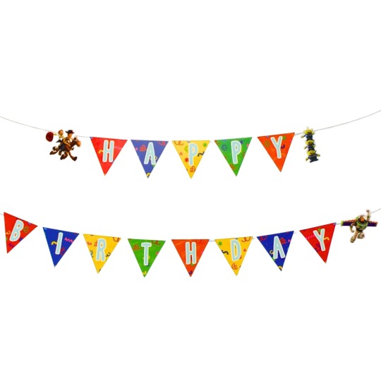 Toy Story 5 Happy Birthday Banner